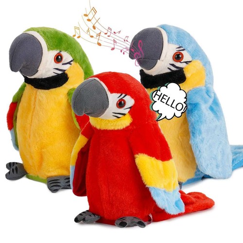 Talking parrot plush toy - parrot,