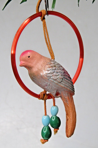 Vintage celluloid parrot - celluloid,